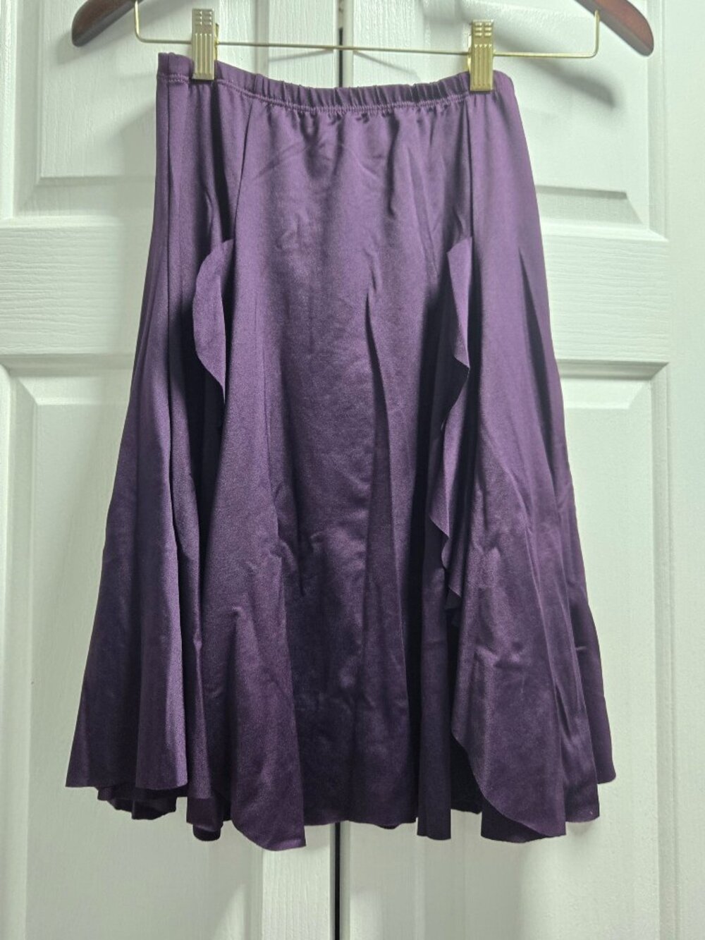 NWT So Danca Rhythm Practice Ballroom Dance Skirt Purple Medium